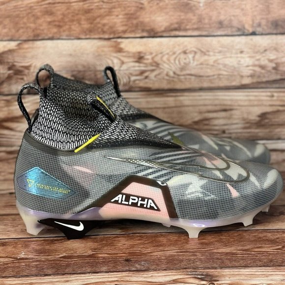Nike Alpha Menace Elite 3 RW Football Cleats Wolf Grey CV0578-001 Men\'s Size 15